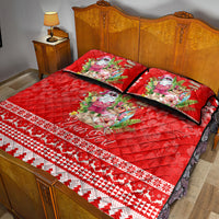 Personalised Hawaii Mele Kalikimaka Quilt Bed Set Santa Beach Merry Christmas LT9 - Polynesian Pride