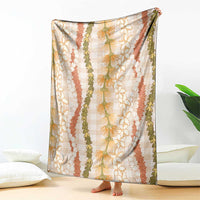 Hawaiian Ohia Lehua Lei Blanket Plaid Palaka Ahiehie Pattern - Polynesian Pride