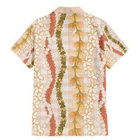 Hawaiian Ohia Lehua Lei Family Matching Mermaid Dress and Hawaiian Shirt Plaid Palaka Ahiehie Pattern - Polynesian Pride