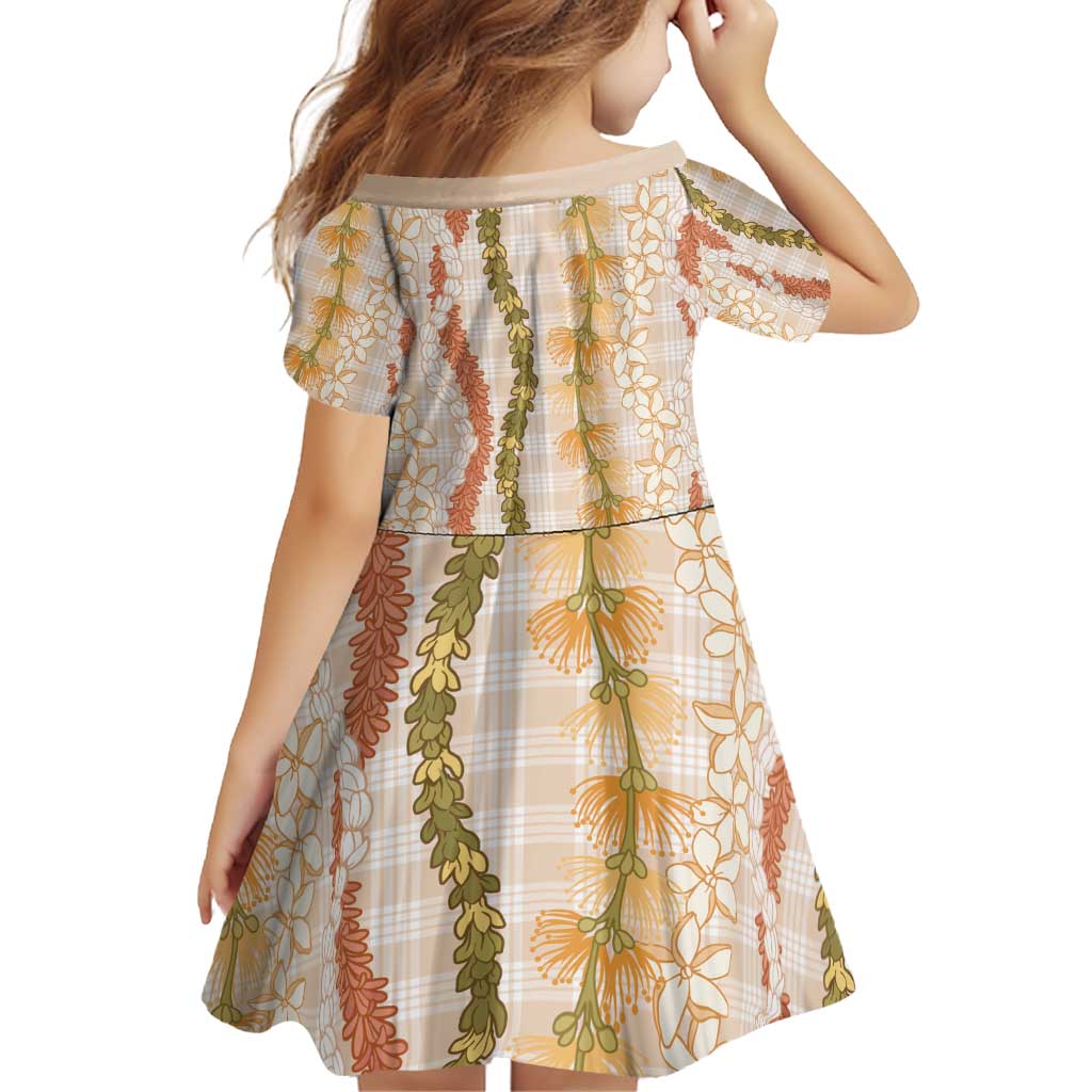 Hawaiian Ohia Lehua Lei Family Matching Puletasi and Hawaiian Shirt Plaid Palaka Ahiehie Pattern - Polynesian Pride