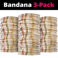 Hawaiian Ohia Lehua Lei Neck Gaiter Plaid Palaka Ahiehie Pattern - Polynesian Pride