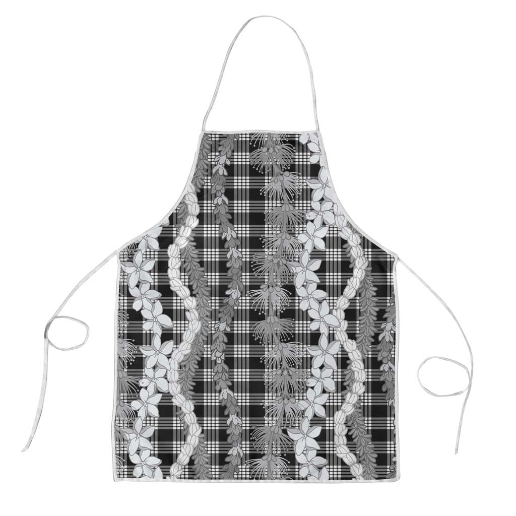Hawaiian Ohia Lehua Lei Apron Plaid Palaka Eleele Pattern - Polynesian Pride
