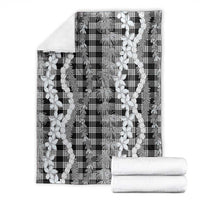 Hawaiian Ohia Lehua Lei Blanket Plaid Palaka Eleele Pattern - Polynesian Pride
