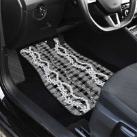 Hawaiian Ohia Lehua Lei Car Mats Plaid Palaka Eleele Pattern - Polynesian Pride