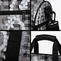 Hawaiian Ohia Lehua Lei Duffle Bag Plaid Palaka Eleele Pattern