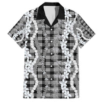 Hawaiian Ohia Lehua Lei Hawaiian Shirt Plaid Palaka Eleele Pattern - Polynesian Pride