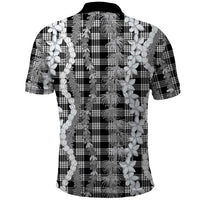 Hawaiian Ohia Lehua Lei Polo Shirt Plaid Palaka Eleele Pattern - Polynesian Pride