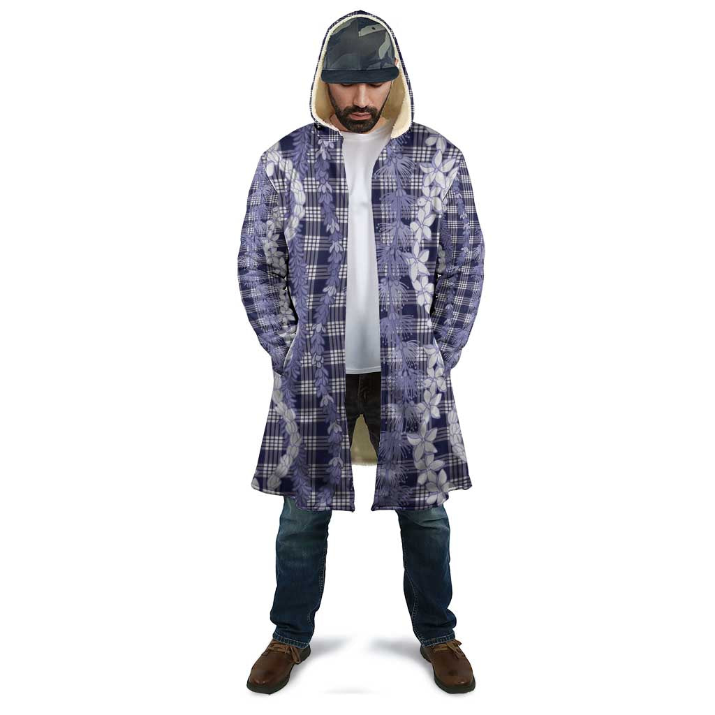 Hawaiian Ohia Lehua Lei Cloak Plaid Palaka Uliuli hohonu Pattern - Polynesian Pride