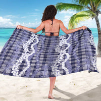 Hawaiian Ohia Lehua Lei Sarong Plaid Palaka Uliuli hohonu Pattern - Polynesian Pride