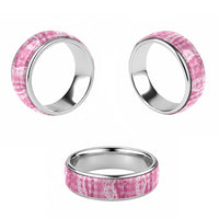 Hawaiian Ohia Lehua Lei Classic Ring Plaid Palaka Akala Pattern - Polynesian Pride