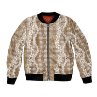 Hawaiian Ohia Lehua Lei Bomber Jacket Plaid Palaka Kalaihaahaa Pattern - Polynesian Pride