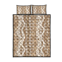 Hawaiian Ohia Lehua Lei Quilt Bed Set Plaid Palaka Kalaihaahaa Pattern - Polynesian Pride