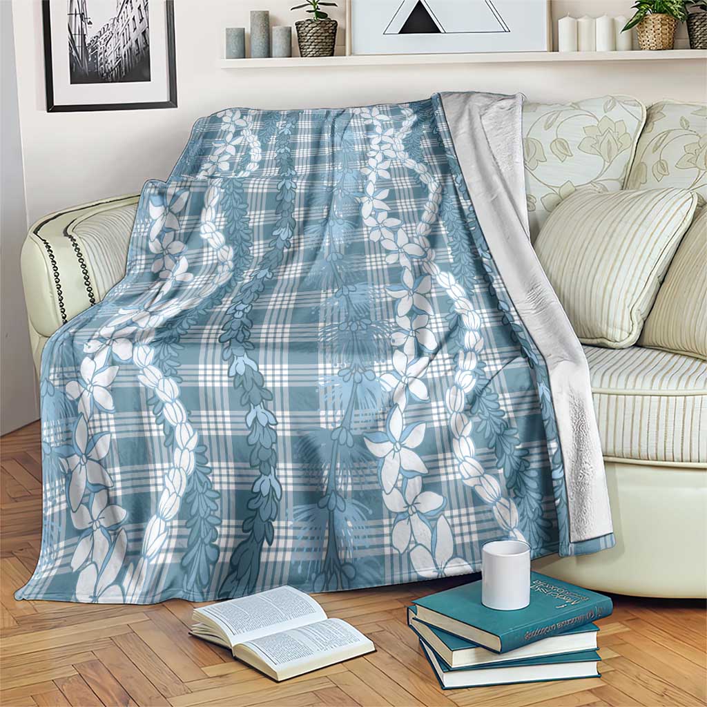 Hawaiian Ohia Lehua Lei Blanket Plaid Palaka Uliuli Omaomao Pattern - Polynesian Pride