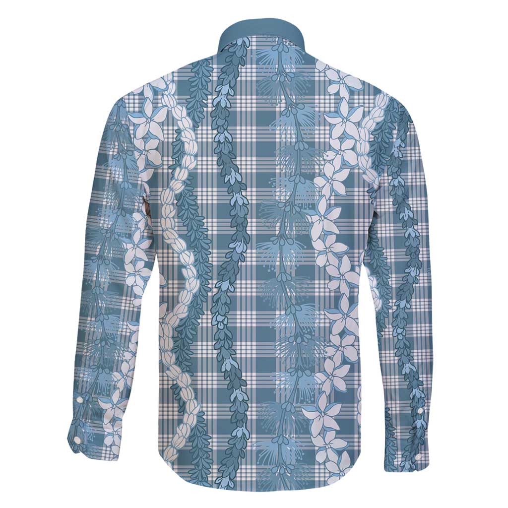 Hawaiian Ohia Lehua Lei Family Matching Summer Maxi Dress and Hawaiian Shirt Plaid Palaka Uliuli Omaomao Pattern - Polynesian Pride