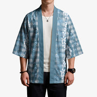 Hawaiian Ohia Lehua Lei Kimono Plaid Palaka Uliuli Omaomao Pattern - Polynesian Pride