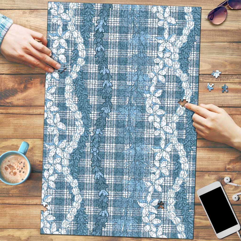 Hawaiian Ohia Lehua Lei Puzzle Plaid Palaka Uliuli Omaomao Pattern - Polynesian Pride