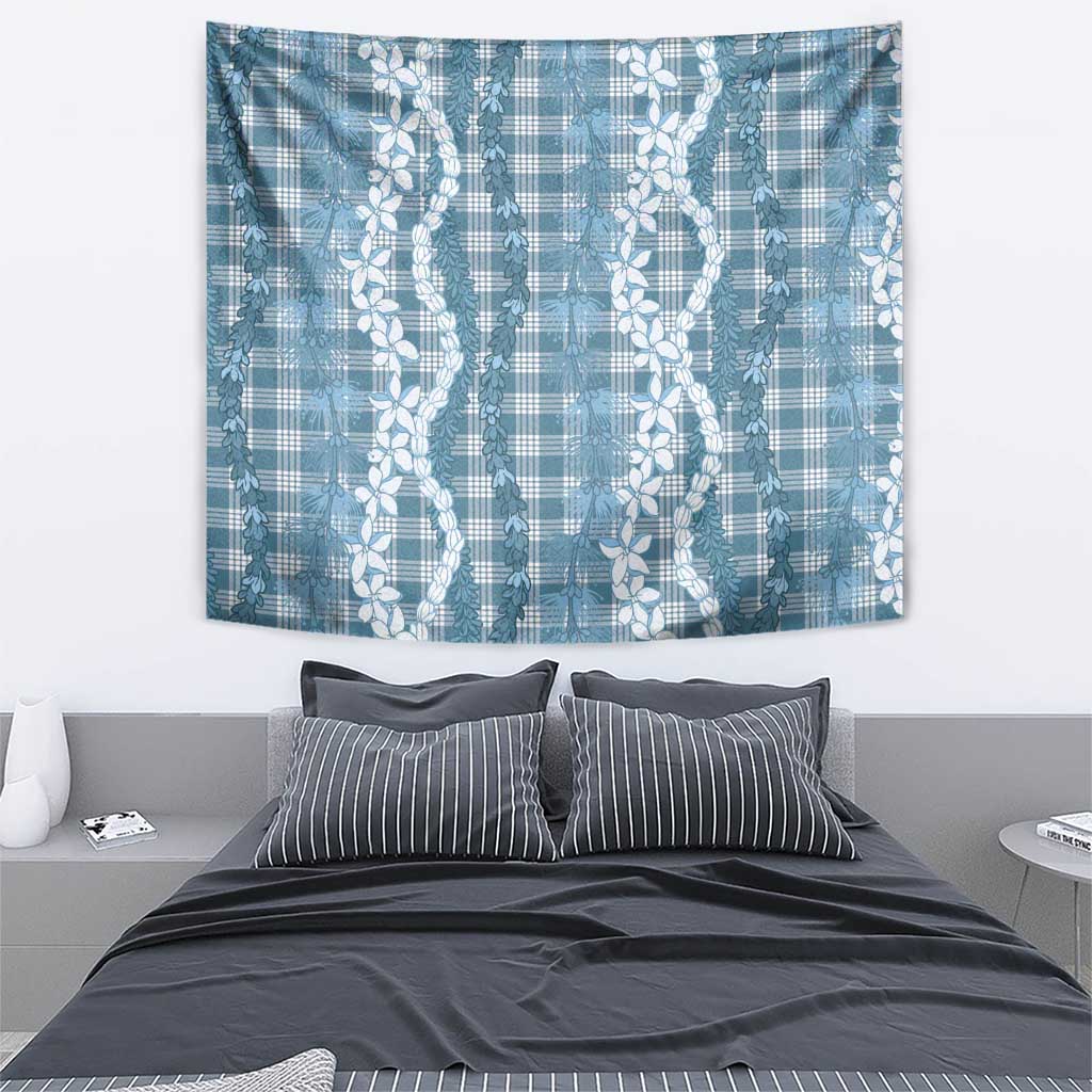 Hawaiian Ohia Lehua Lei Tapestry Plaid Palaka Uliuli Omaomao Pattern - Polynesian Pride