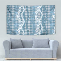 Hawaiian Ohia Lehua Lei Tapestry Plaid Palaka Uliuli Omaomao Pattern - Polynesian Pride