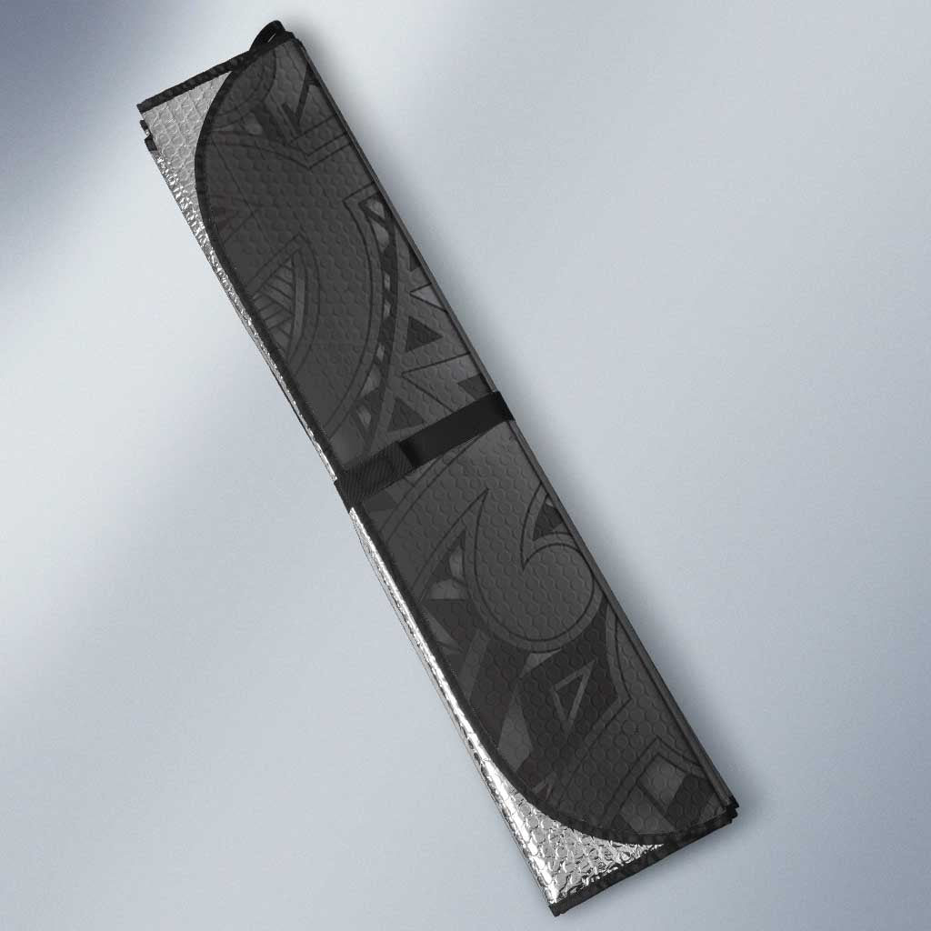 Aotearoa Maori Hei Tiki Auto Sun Shade Kiwikiwi Kowhaiwhai Puhoro Motif LT9 - Polynesian Pride