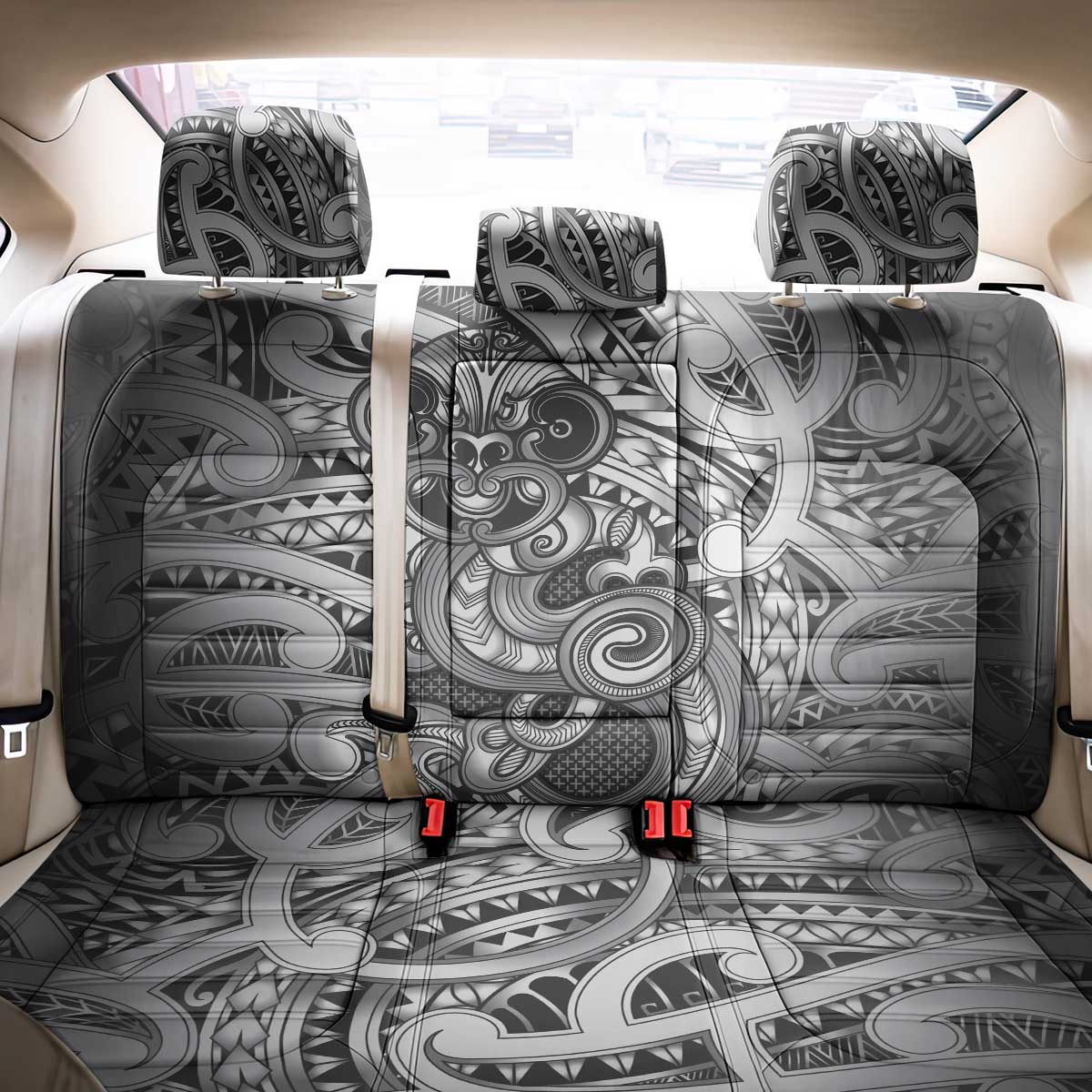 Aotearoa Maori Hei Tiki Back Car Seat Cover Kiwikiwi Kowhaiwhai Puhoro Motif