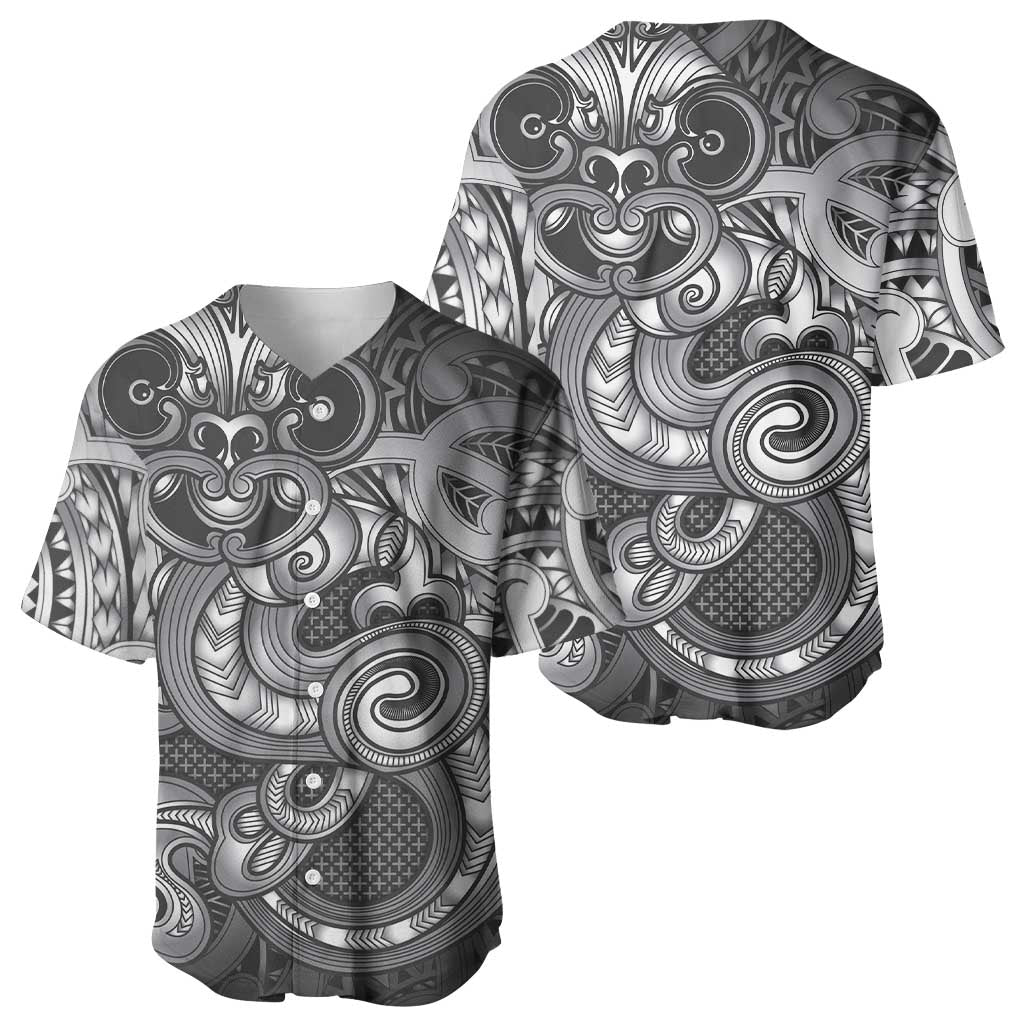 Aotearoa Maori Hei Tiki Baseball Jersey Kiwikiwi Kowhaiwhai Puhoro Motif LT9 - Polynesian Pride