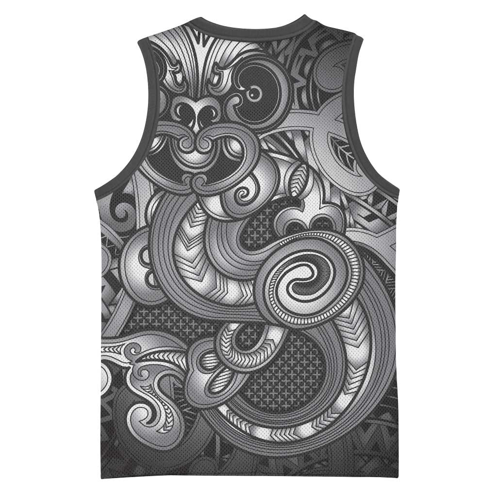 Aotearoa Maori Hei Tiki Basketball Jersey Kiwikiwi Kowhaiwhai Puhoro Motif LT9 - Polynesian Pride