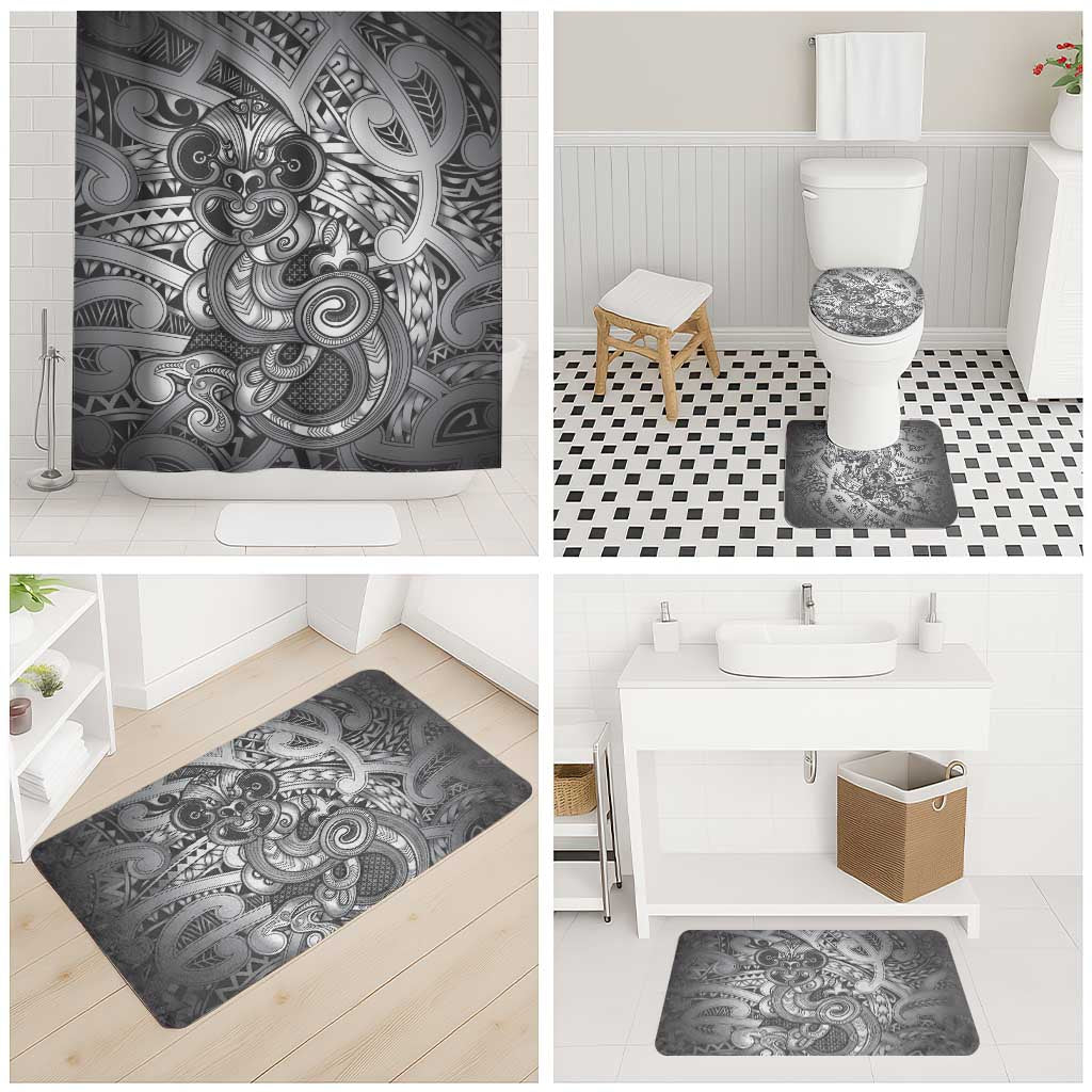 Aotearoa Maori Hei Tiki Bathroom Set Kiwikiwi Kowhaiwhai Puhoro Motif