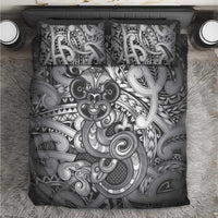 Aotearoa Maori Hei Tiki Bedding Set Kiwikiwi Kowhaiwhai Puhoro Motif