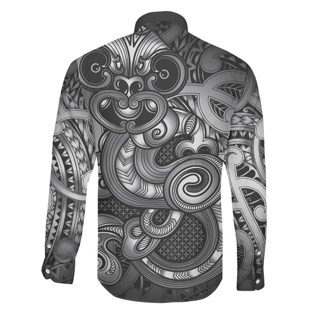 Aotearoa Maori Hei Tiki Family Matching Off Shoulder Short Dress and Hawaiian Shirt Kiwikiwi Kowhaiwhai Puhoro Motif LT9 - Polynesian Pride