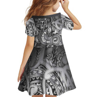 Aotearoa Maori Hei Tiki Family Matching Puletasi and Hawaiian Shirt Kiwikiwi Kowhaiwhai Puhoro Motif LT9 - Polynesian Pride