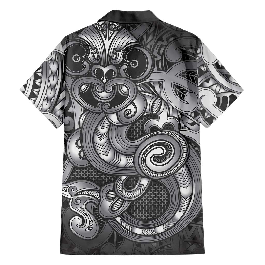 Aotearoa Maori Hei Tiki Family Matching Summer Maxi Dress and Hawaiian Shirt Kiwikiwi Kowhaiwhai Puhoro Motif LT9 - Polynesian Pride