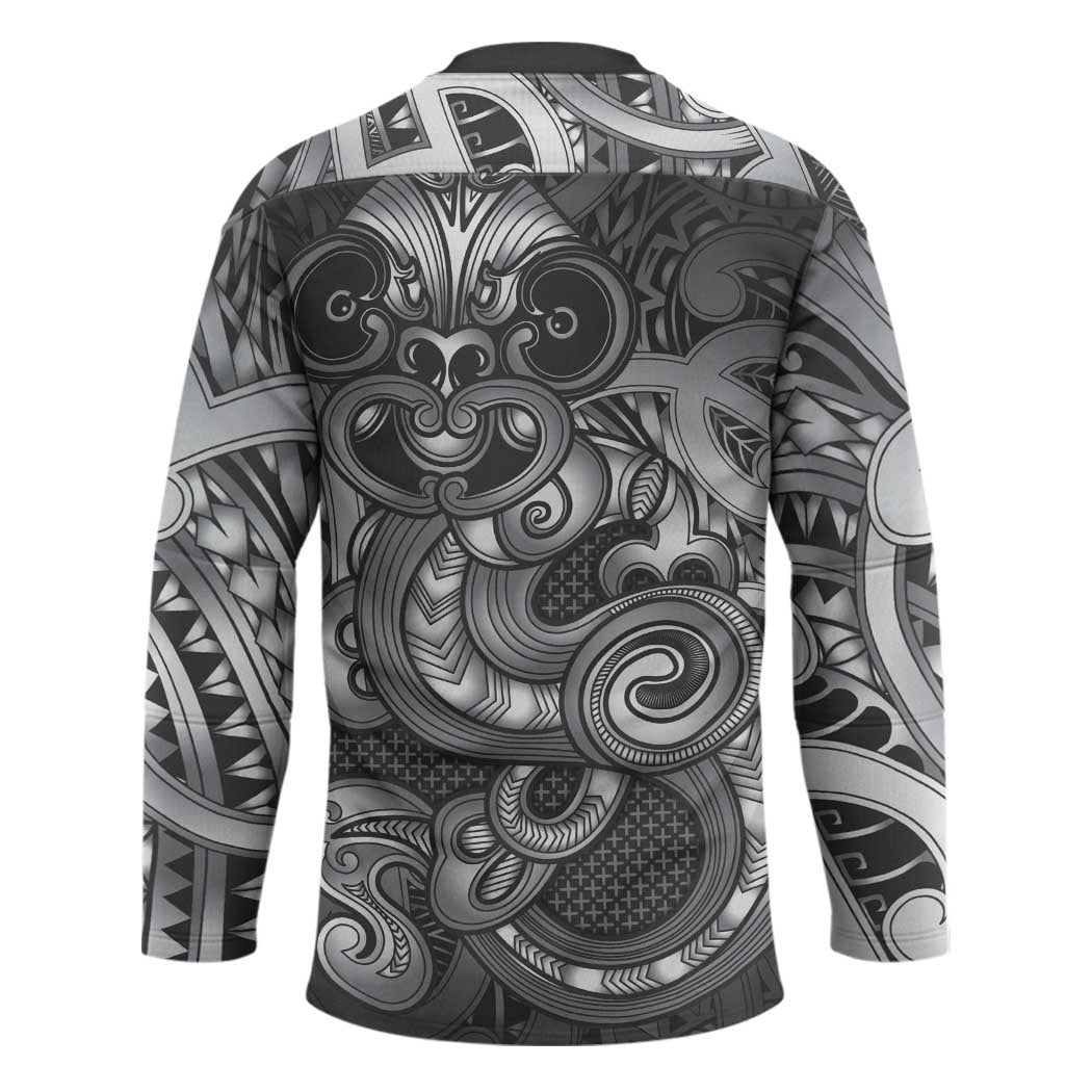 Aotearoa Maori Hei Tiki Hockey Jersey Kiwikiwi Kowhaiwhai Puhoro Motif