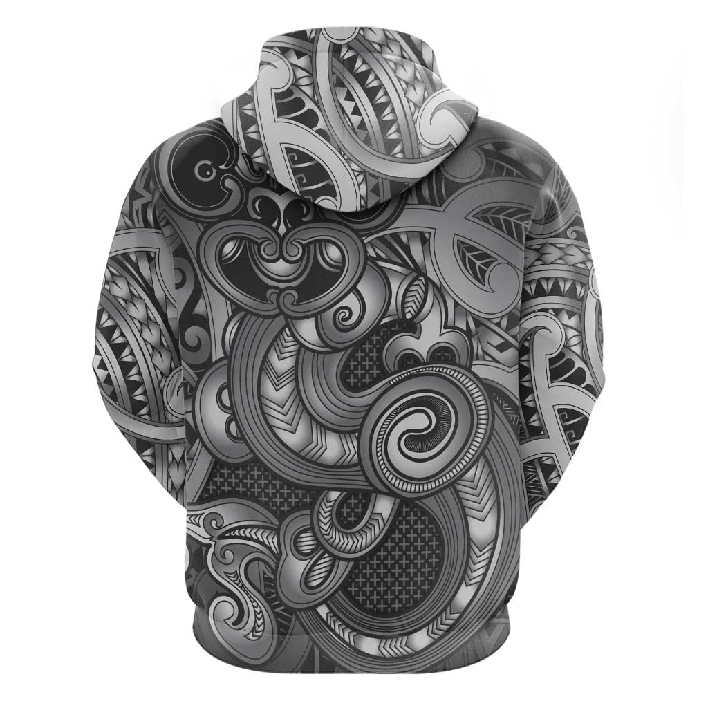 Aotearoa Maori Hei Tiki Hoodie Kiwikiwi Kowhaiwhai Puhoro Motif LT9 - Polynesian Pride