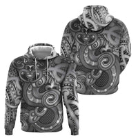 Aotearoa Maori Hei Tiki Hoodie Kiwikiwi Kowhaiwhai Puhoro Motif LT9 - Polynesian Pride
