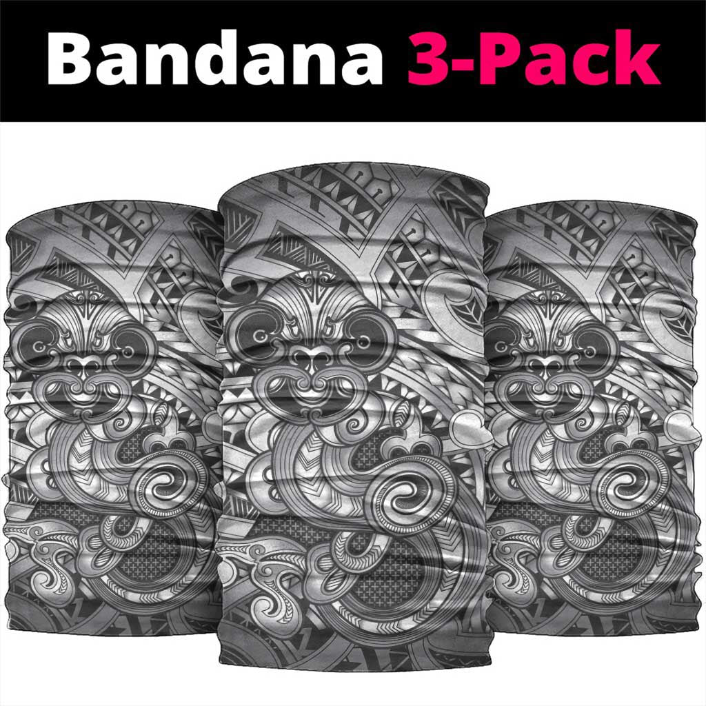 Aotearoa Maori Hei Tiki Neck Gaiter Kiwikiwi Kowhaiwhai Puhoro Motif