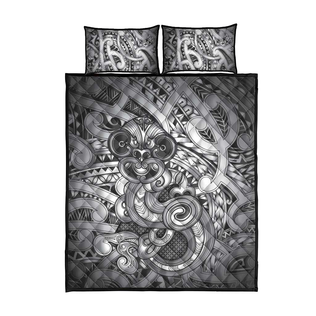 Aotearoa Maori Hei Tiki Quilt Bed Set Kiwikiwi Kowhaiwhai Puhoro Motif LT9 - Polynesian Pride