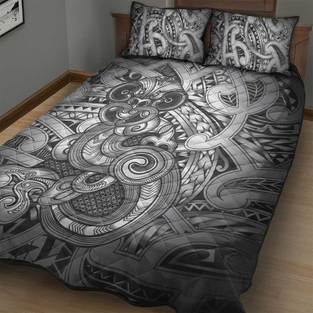 Aotearoa Maori Hei Tiki Quilt Bed Set Kiwikiwi Kowhaiwhai Puhoro Motif LT9 - Polynesian Pride