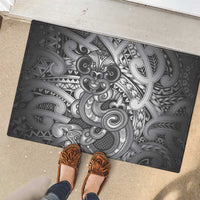 Aotearoa Maori Hei Tiki Rubber Doormat Kiwikiwi Kowhaiwhai Puhoro Motif LT9 - Polynesian Pride
