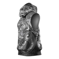 Aotearoa Maori Hei Tiki Sleeveless Hoodie Kiwikiwi Kowhaiwhai Puhoro Motif LT9 - Polynesian Pride