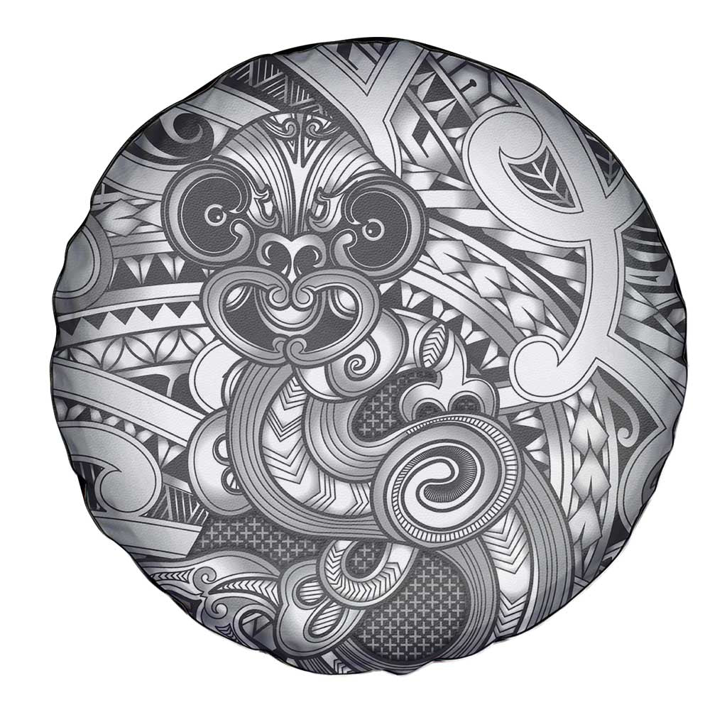 Aotearoa Maori Hei Tiki Spare Tire Cover Kiwikiwi Kowhaiwhai Puhoro Motif
