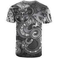 Aotearoa Maori Hei Tiki T Shirt Kiwikiwi Kowhaiwhai Puhoro Motif