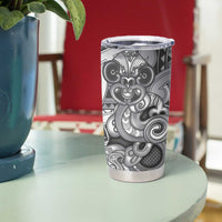 Aotearoa Maori Hei Tiki Tumbler Cup Kiwikiwi Kowhaiwhai Puhoro Motif LT9 - Polynesian Pride