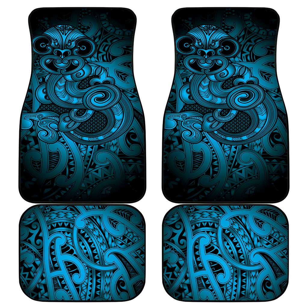 Aotearoa Maori Hei Tiki Car Mats Kikorangi Kowhaiwhai Puhoro Motif