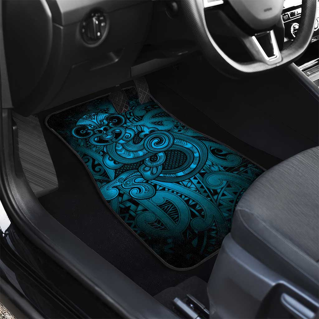 Aotearoa Maori Hei Tiki Car Mats Kikorangi Kowhaiwhai Puhoro Motif