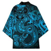 Aotearoa Maori Hei Tiki Kimono Kikorangi Kowhaiwhai Puhoro Motif LT9 - Polynesian Pride