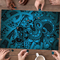 Aotearoa Maori Hei Tiki Puzzle Kikorangi Kowhaiwhai Puhoro Motif LT9 - Polynesian Pride