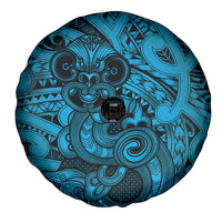 Aotearoa Maori Hei Tiki Spare Tire Cover Kikorangi Kowhaiwhai Puhoro Motif LT9 - Polynesian Pride