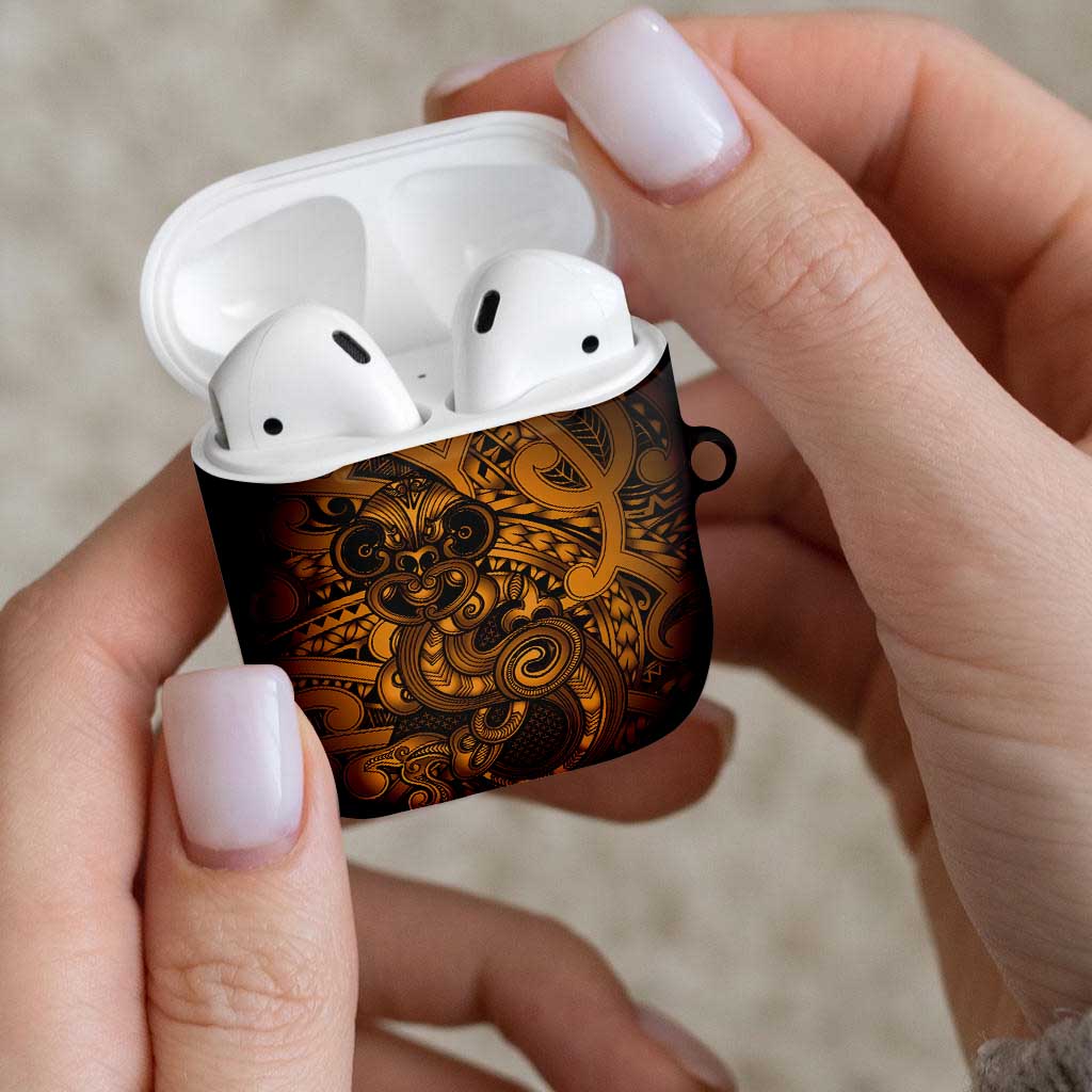 Aotearoa Maori Hei Tiki AirPods Case Koura Kowhaiwhai Puhoro Motif LT9 - Polynesian Pride