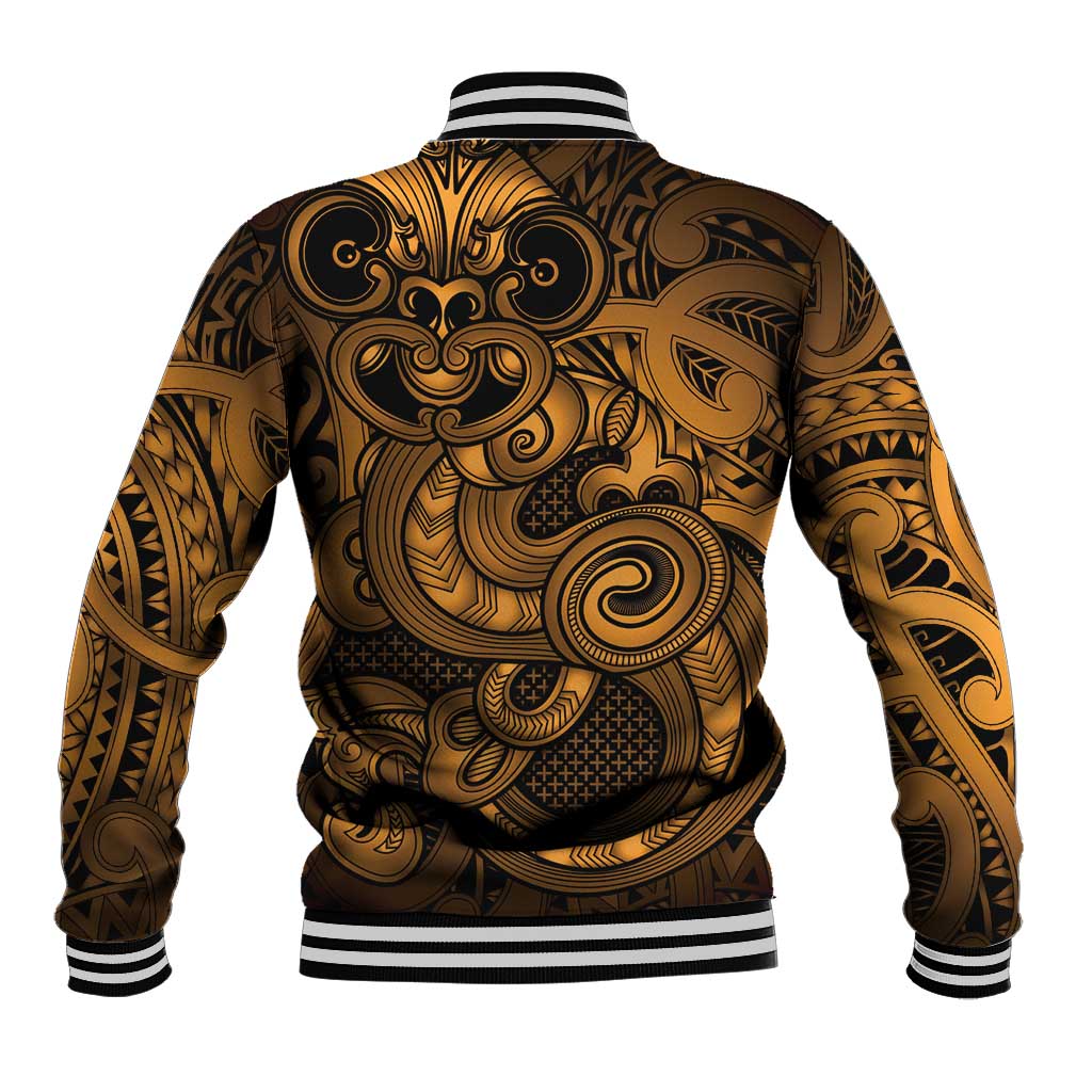 Aotearoa Maori Hei Tiki Baseball Jacket Koura Kowhaiwhai Puhoro Motif