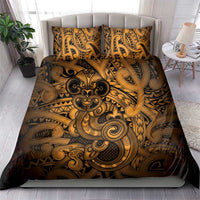 Aotearoa Maori Hei Tiki Bedding Set Koura Kowhaiwhai Puhoro Motif